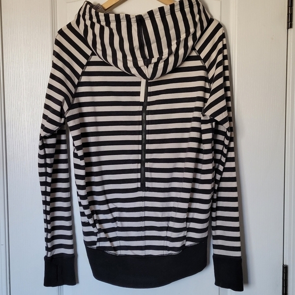 LULULEMON Rolling With My Omies Striped Hoodie | size 4 - Picture 2 of 7
